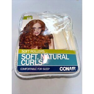 Conair Styling Essentials Pillow Soft Rollers Curlers, White, 18-Count